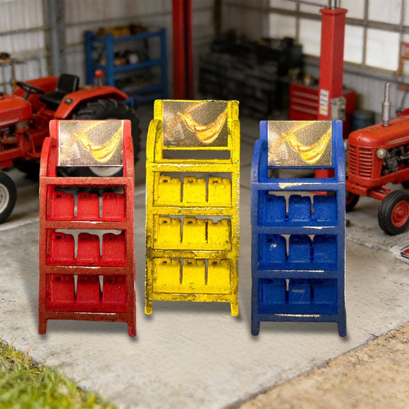 Auto Repair Shop Photos - Modèle de support d'huile automobile 1:64,