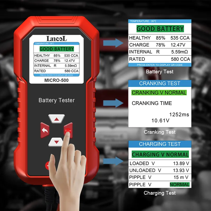 Lancol Micro 500 12V testeur d - Battery Load Tester avis et prix